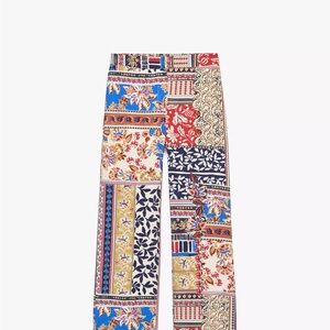 Zara Colorful Patchwork Print Pants